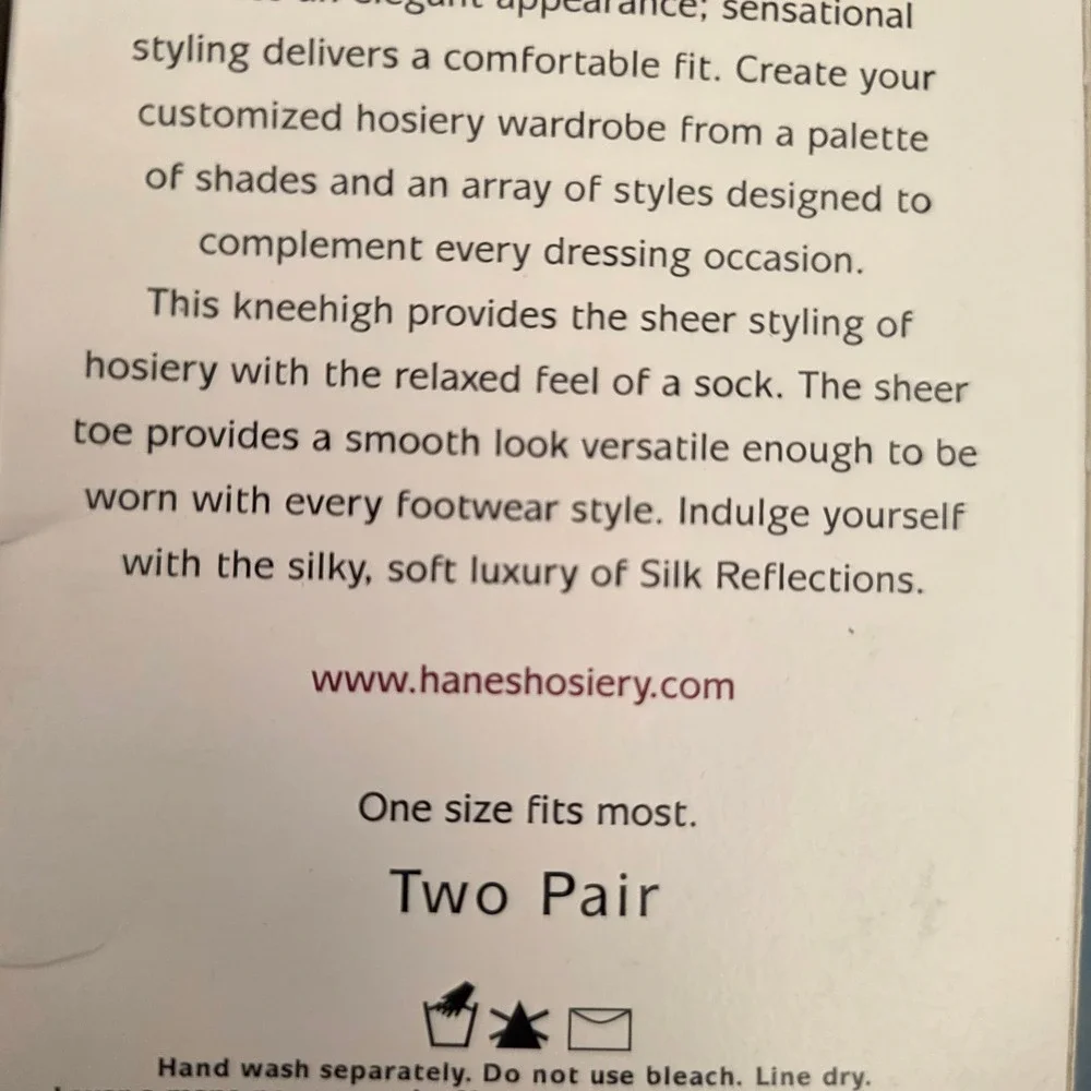 Hanes silk reflections
